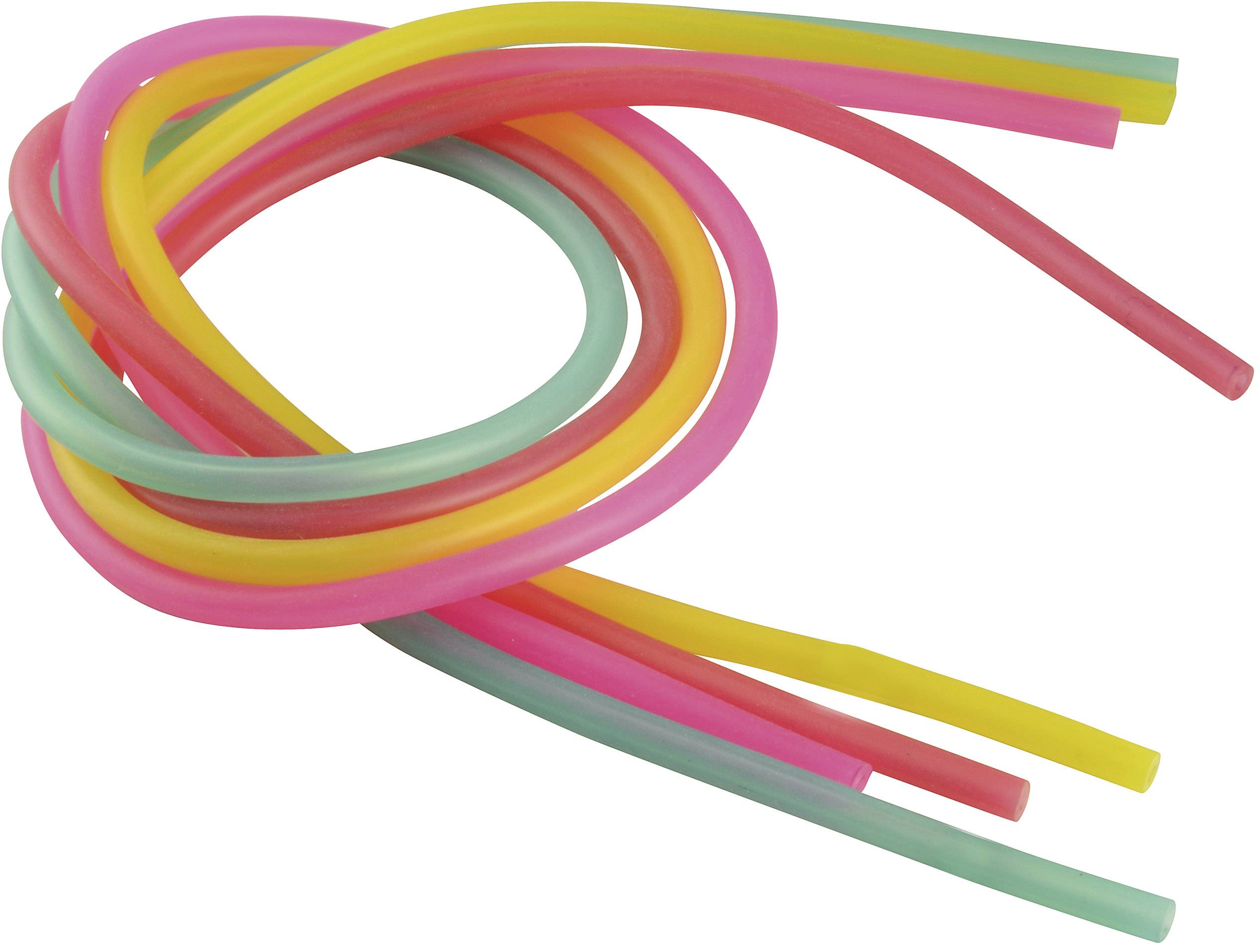 Reely Silikonschlauch-Set Innen-Durchmesser 2mm Rot, Lila, Grün, Gelb