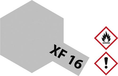 Tamiya Acrylfarbe Aluminium (matt) XF-16 Glasbehälter 23 ml
