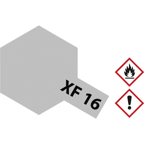 Tamiya Acrylfarbe Aluminium (matt) XF-16 Glasbehälter 23 ml