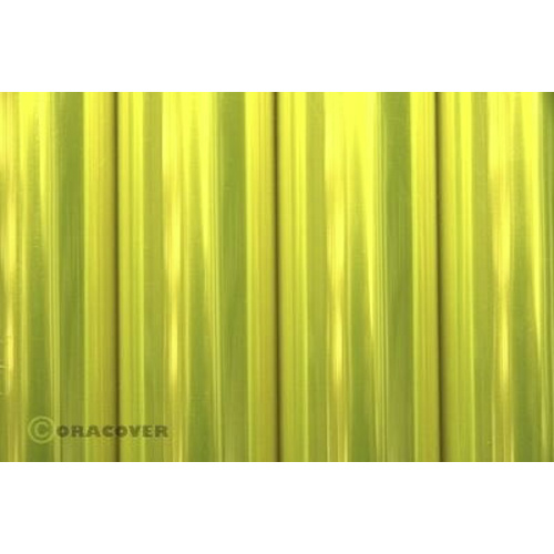 Oracover 21-035-002 Bügelfolie (L x B) 2m x 60cm Gelb (transparent-floureszierend)