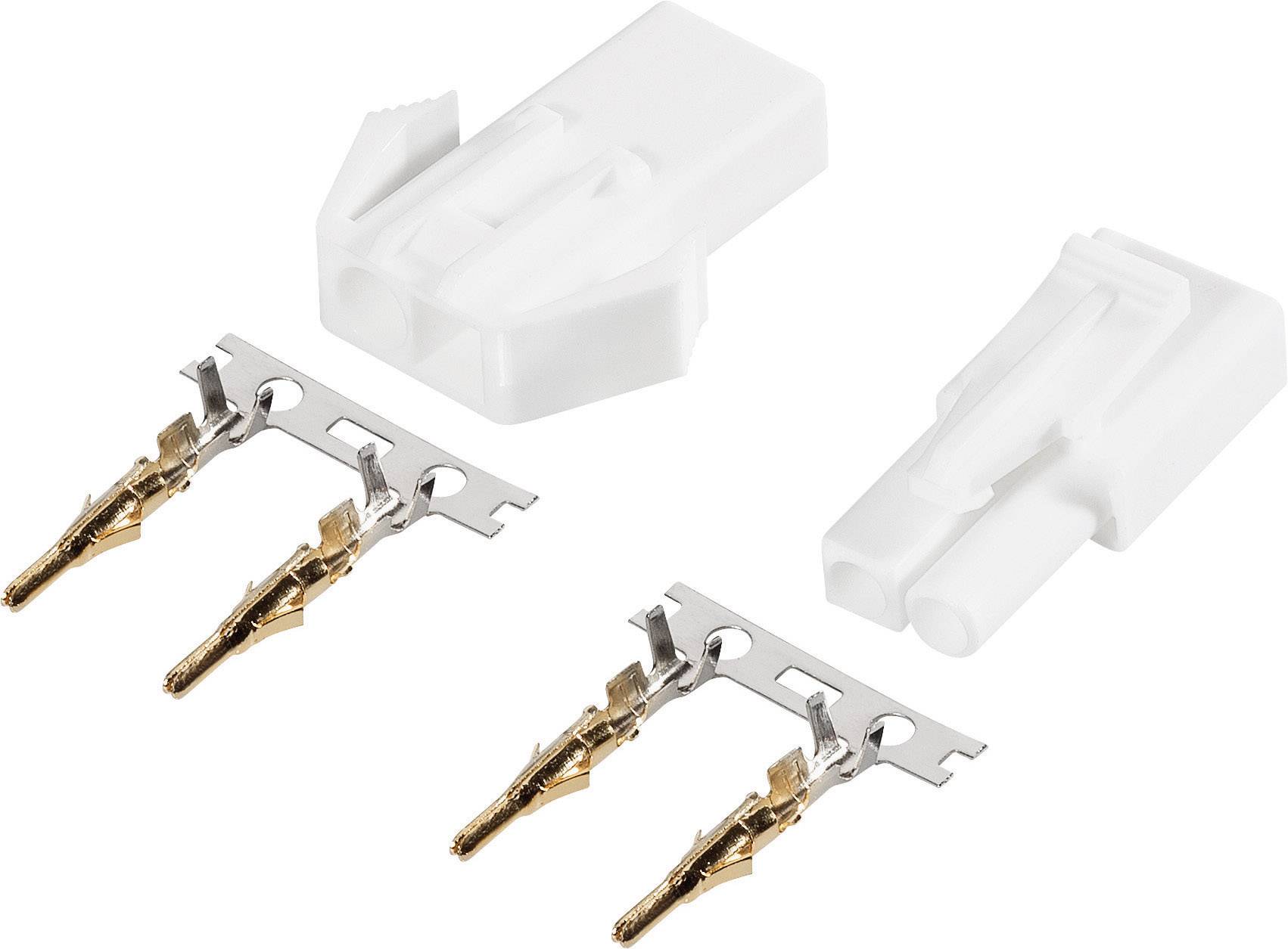 Modelcraft 227314 Akku Stecker, Akku Buchse Mini-Tamiya vergoldet 1 Paar