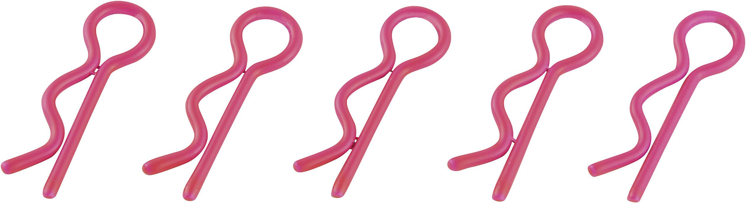 Reely 1:10 Karosserie-Klammern Pink Länge 15mm 5St.