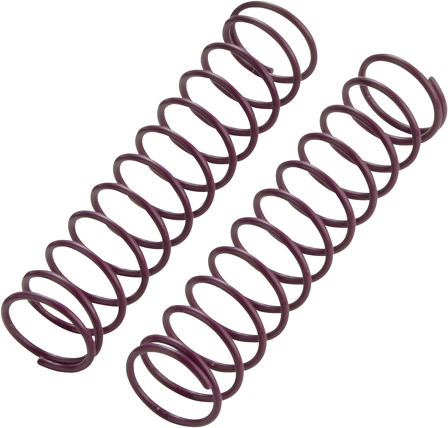 Reely 1:10 Tuning-Stoßdämpferfeder Hart Lila 72.5mm 2St.