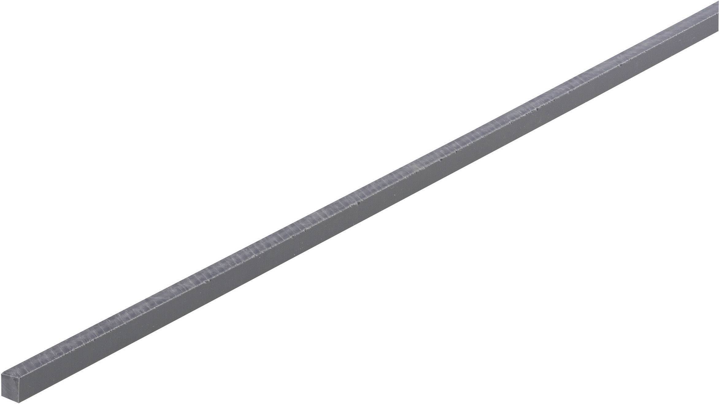 PVC Vierkant Profil (L x B x H) 500 x 5 x 5mm 1St.