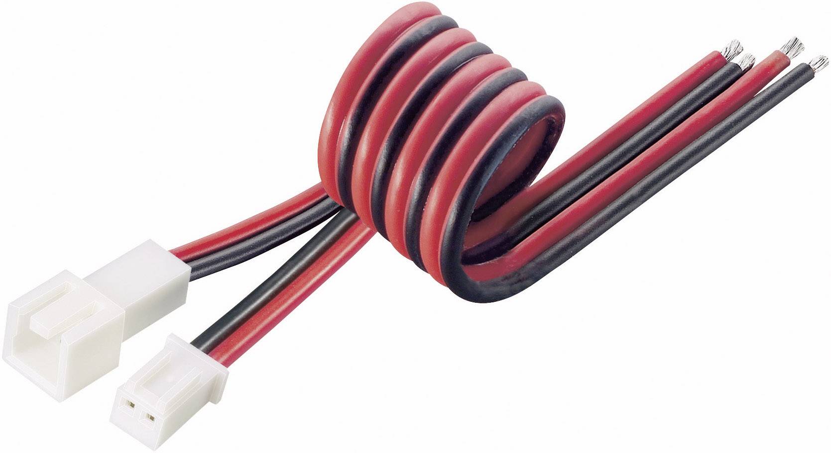 Modelcraft Akku Kabel [1x MC-Stecker, MC-Buchse - 2x offene Kabelenden] 0.50 mm² 208282