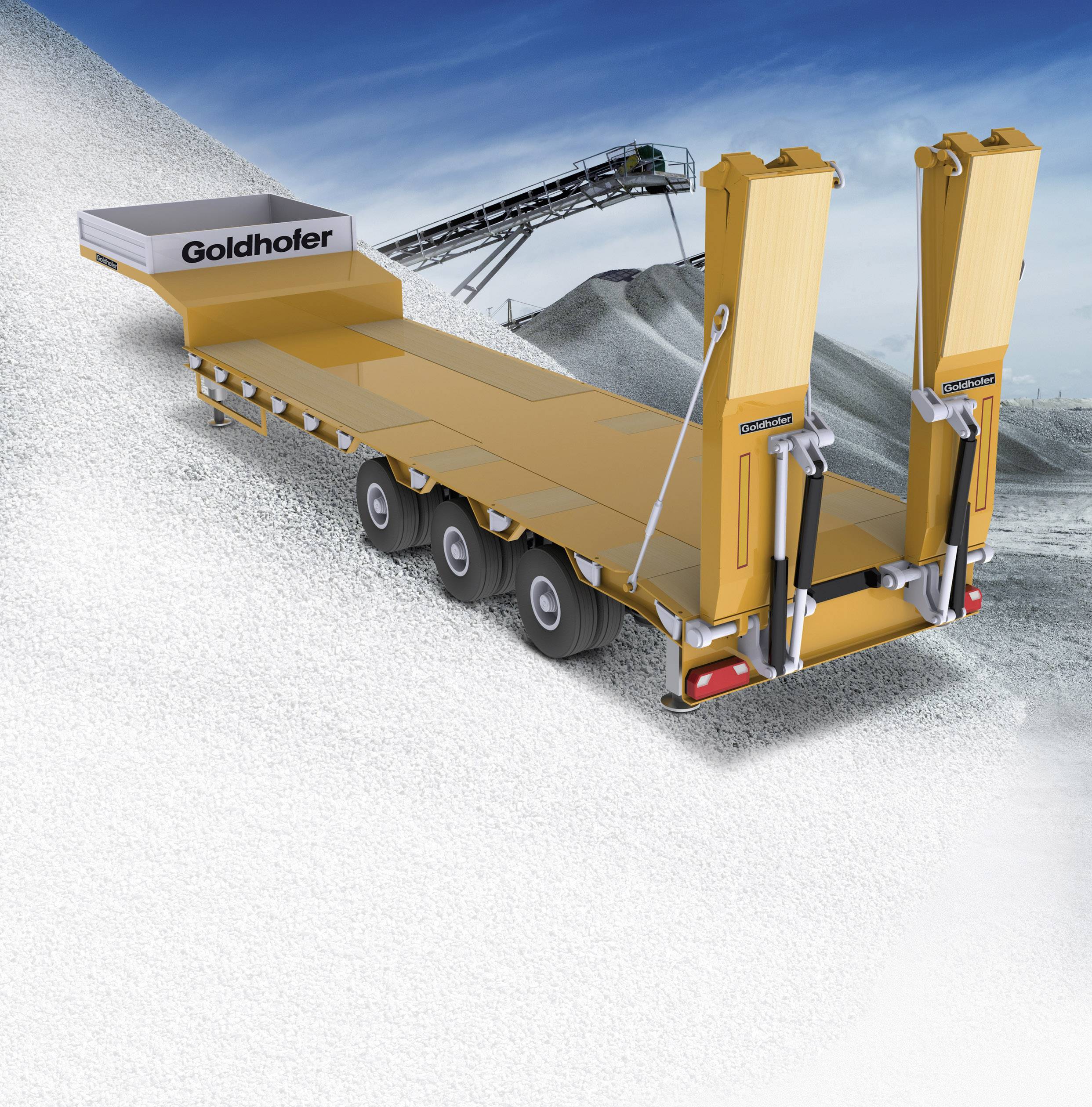 Carson Modellsport 907060 Goldhofer STN-L3 1:14 Satteltieflader