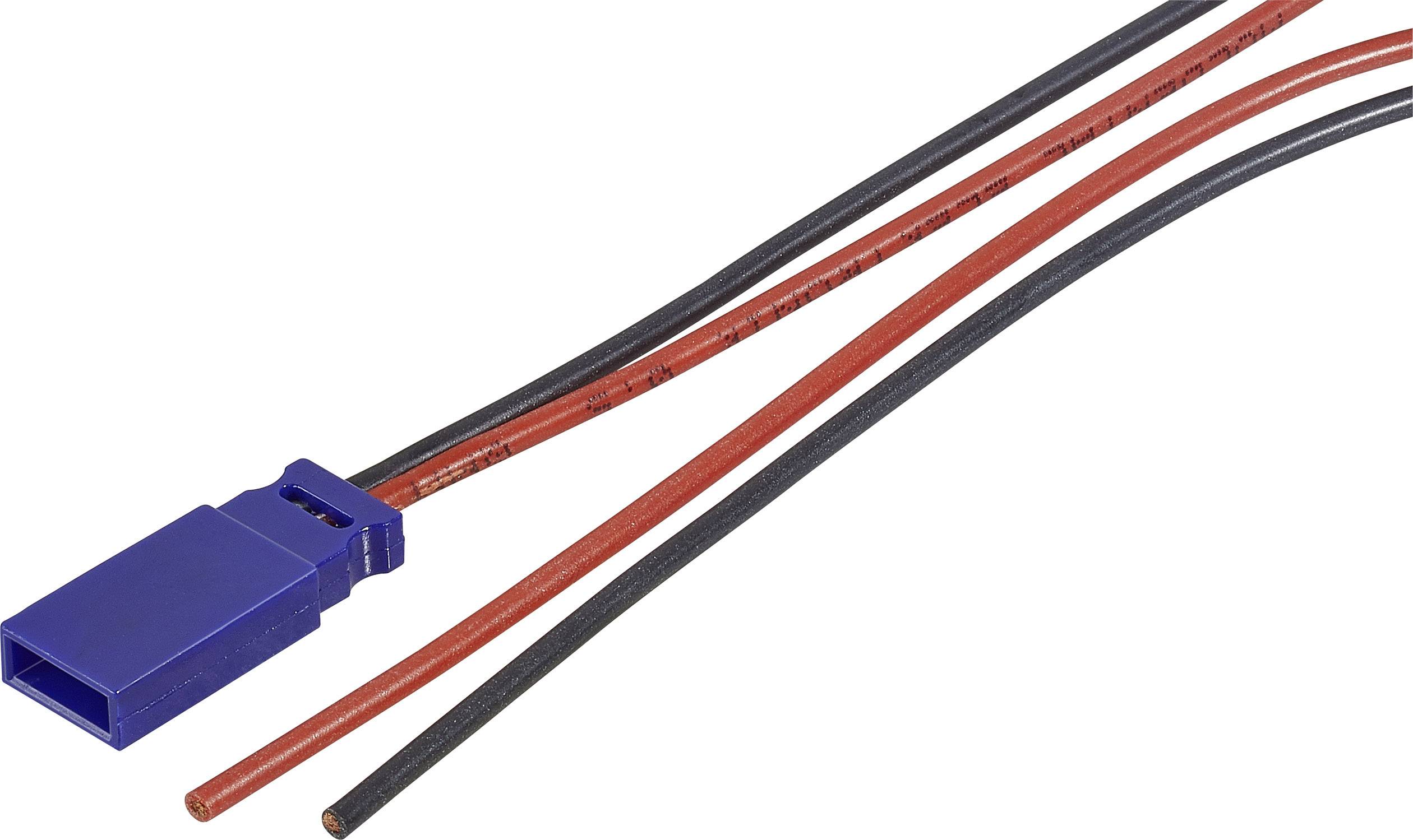 Modelcraft Akku Gegenkabel [1x JR-Stecker - 1x offene Kabelenden] 30.00 cm 0.50 mm² 59188