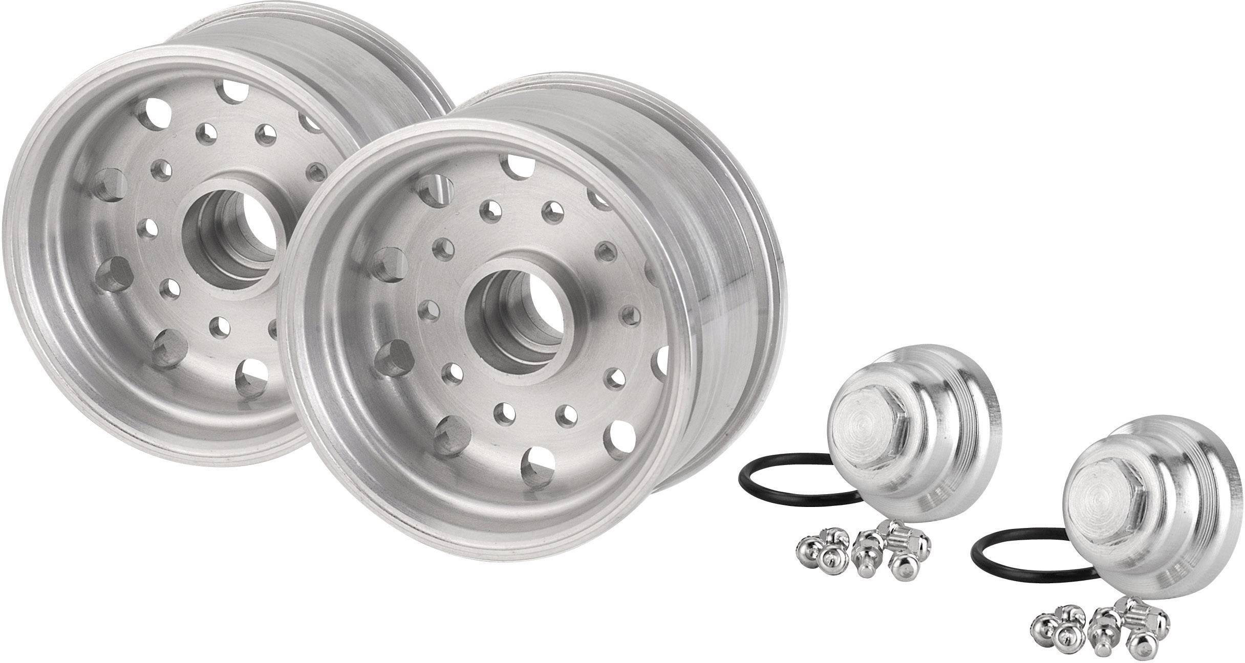 Carson Modellsport 1:14 LKW-Auflieger Felgen 27.5 mm Aluminium Euro-Optik Aluminium 1 Paar