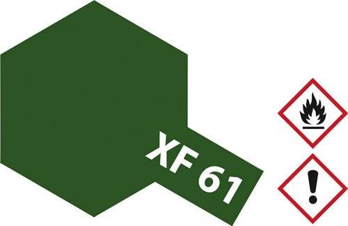 Tamiya Acrylfarbe Dunkelgrün (matt) XF-61 Glasbehälter 23 ml