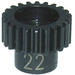 Reely EL0221S Tuningteil Stahl-Motorritzel 22 Zähne Modul 48DP
