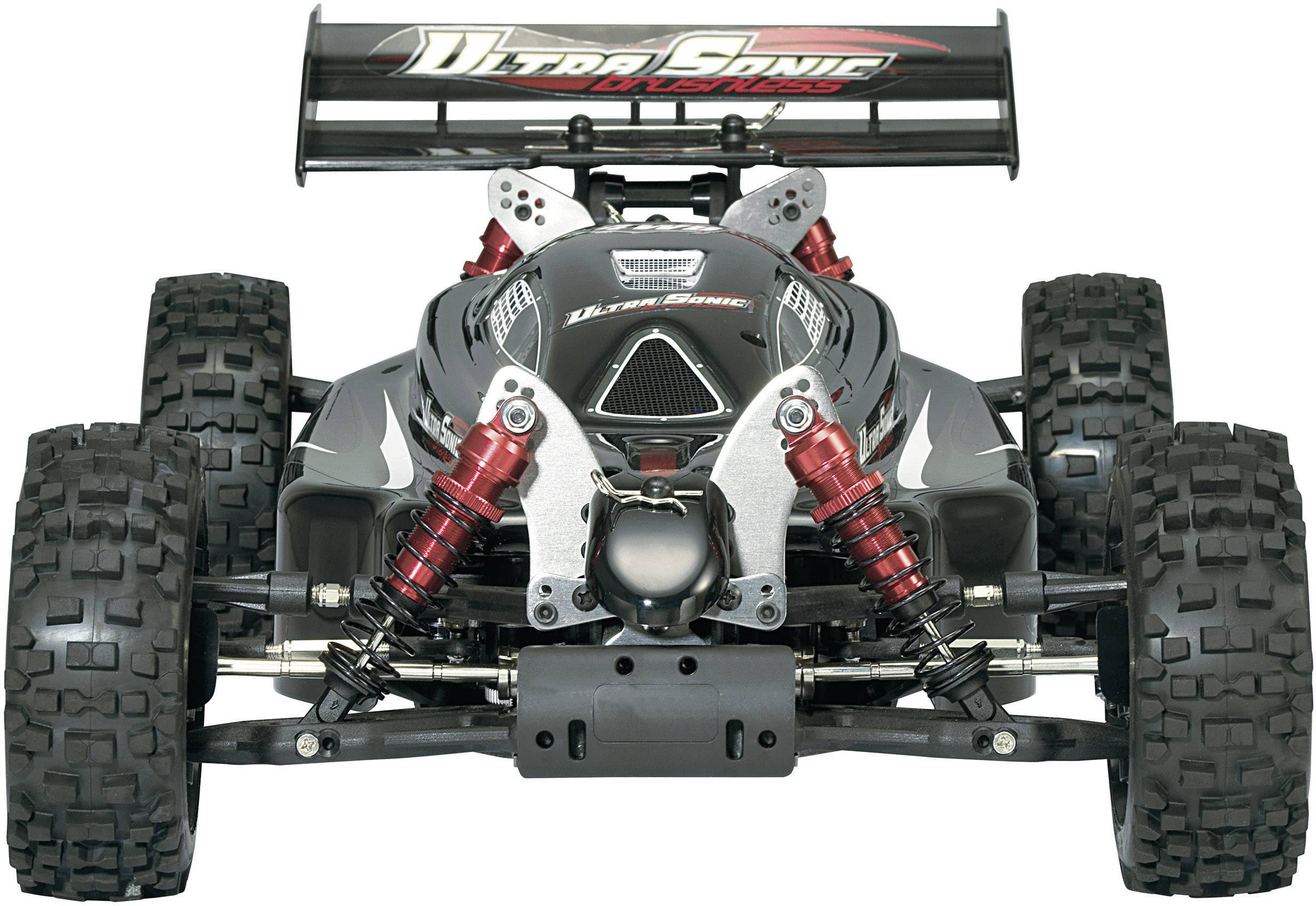 Reely 1:8 Buggy Kompletträder Stollen 5-Speichen Schwarz 4St.