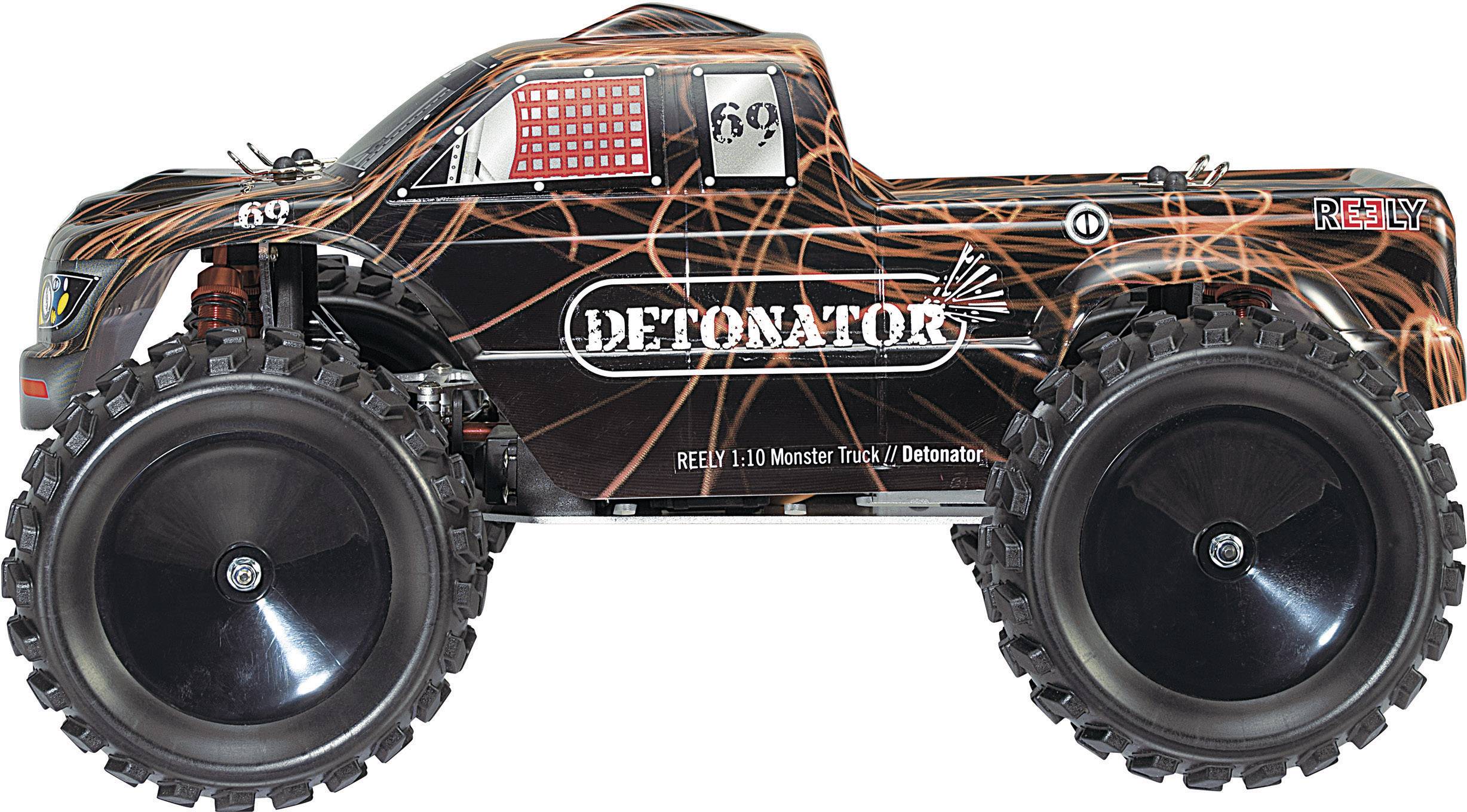 Reely Detonator Brushed 1:10 RC Modellauto Elektro Monstertruck Allradantrieb (4WD) RtR 2,4GHz