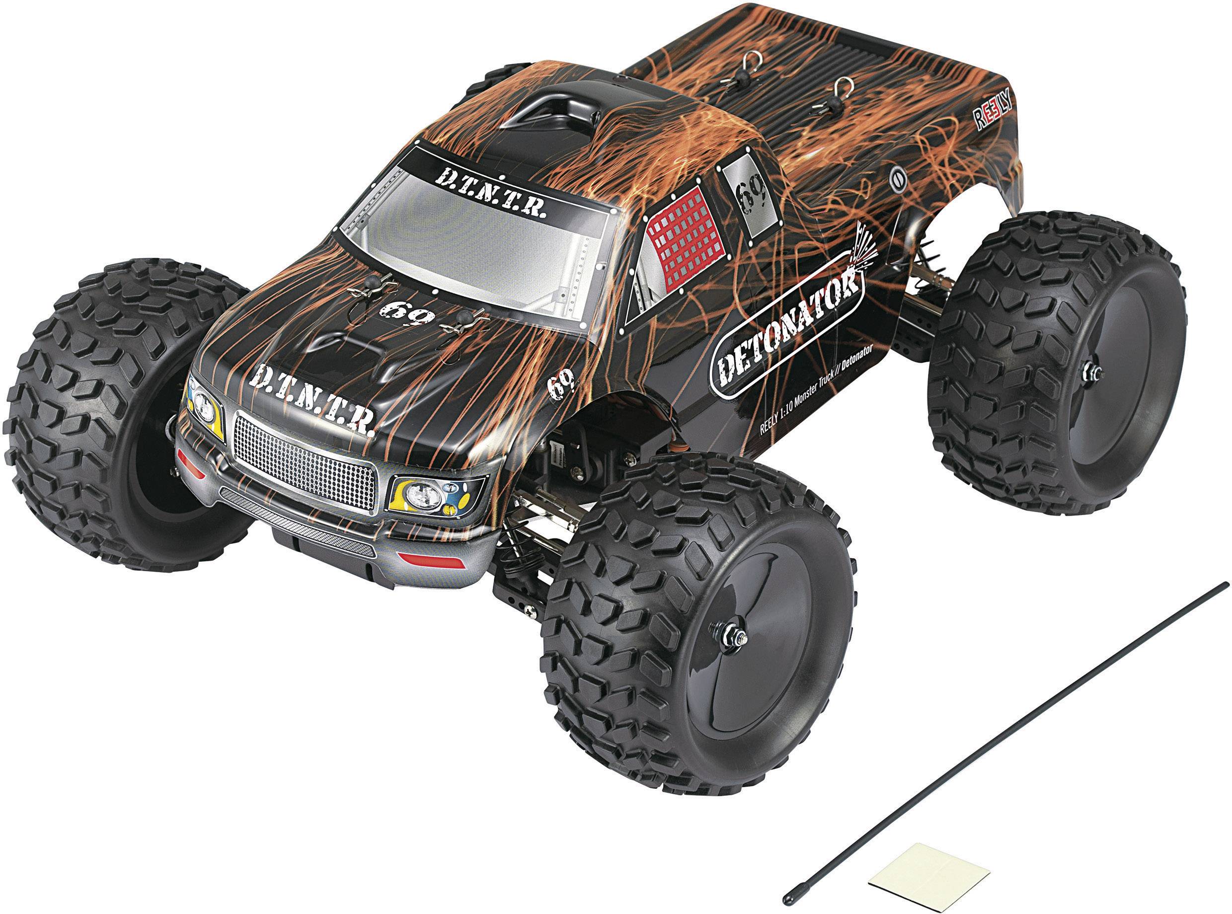 Reely Detonator Brushed 1:10 RC Modellauto Elektro Monstertruck Allradantrieb (4WD) RtR 2,4GHz