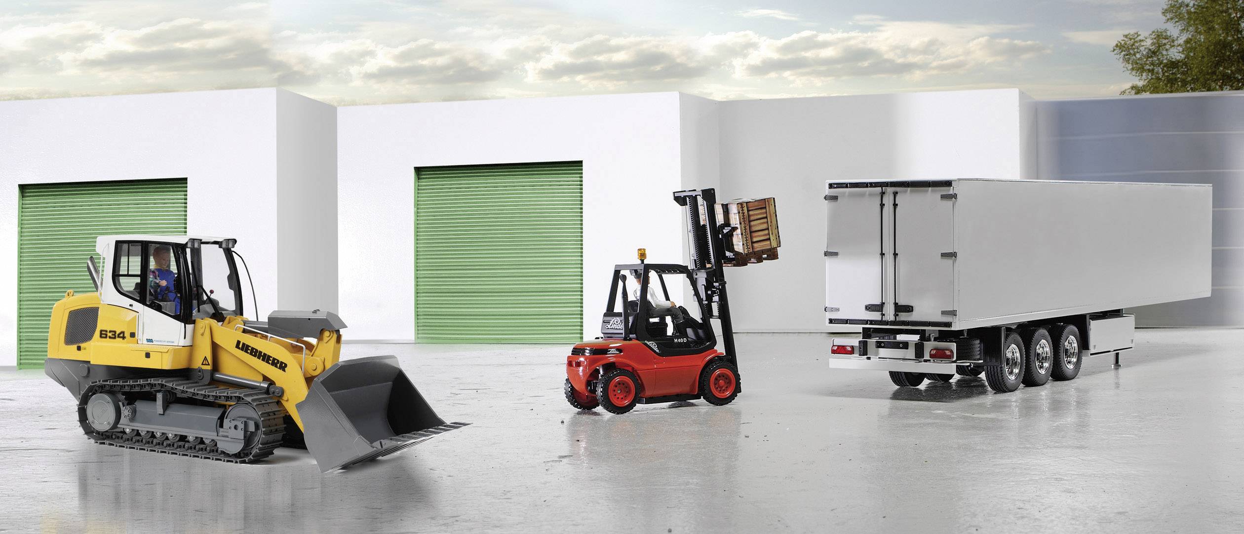 Carson Modellsport Gabelstapler Linde H 40 D 1:14 RC Einsteiger Funktionsmodell Baufahrzeug