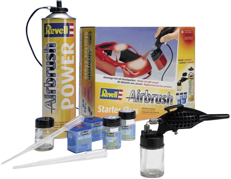 Revell Starter Class 39196 Airbrush-Einsteiger-Set mit Druckluftdose Single Action