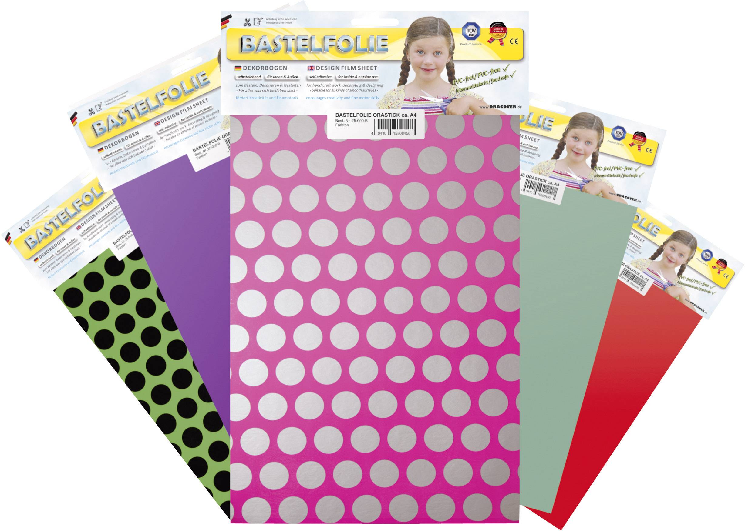 Oracover 25-071-B Klebefolie Orastick (L x B) 300mm x 208mm Schwarz