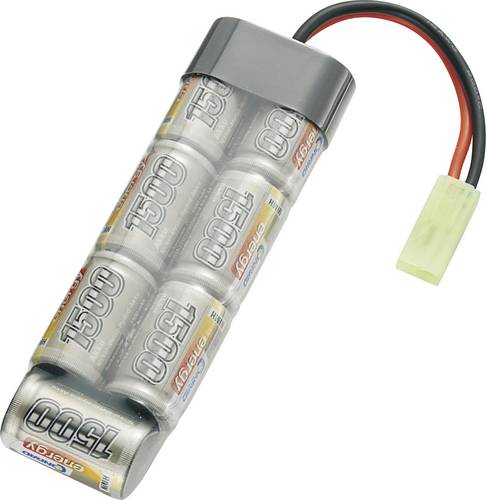 Modellbau-Akkupack (NiMh) 8.4 V 1500 mAh Zellen-Zahl: 7 Stick Mini-Tamiya Stecker