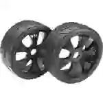 Absima 1:8 Buggy Kompletträder Street 6-Speichen Schwarz 2St. Absima 1:8 Buggy Kompletträder Street 6-Speichen Schwarz 2St.