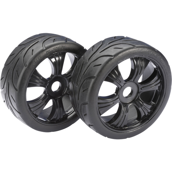 Roues complètes Street pour Buggy Absima 2530003 6 rayons noir 1:8 2 pc(s)