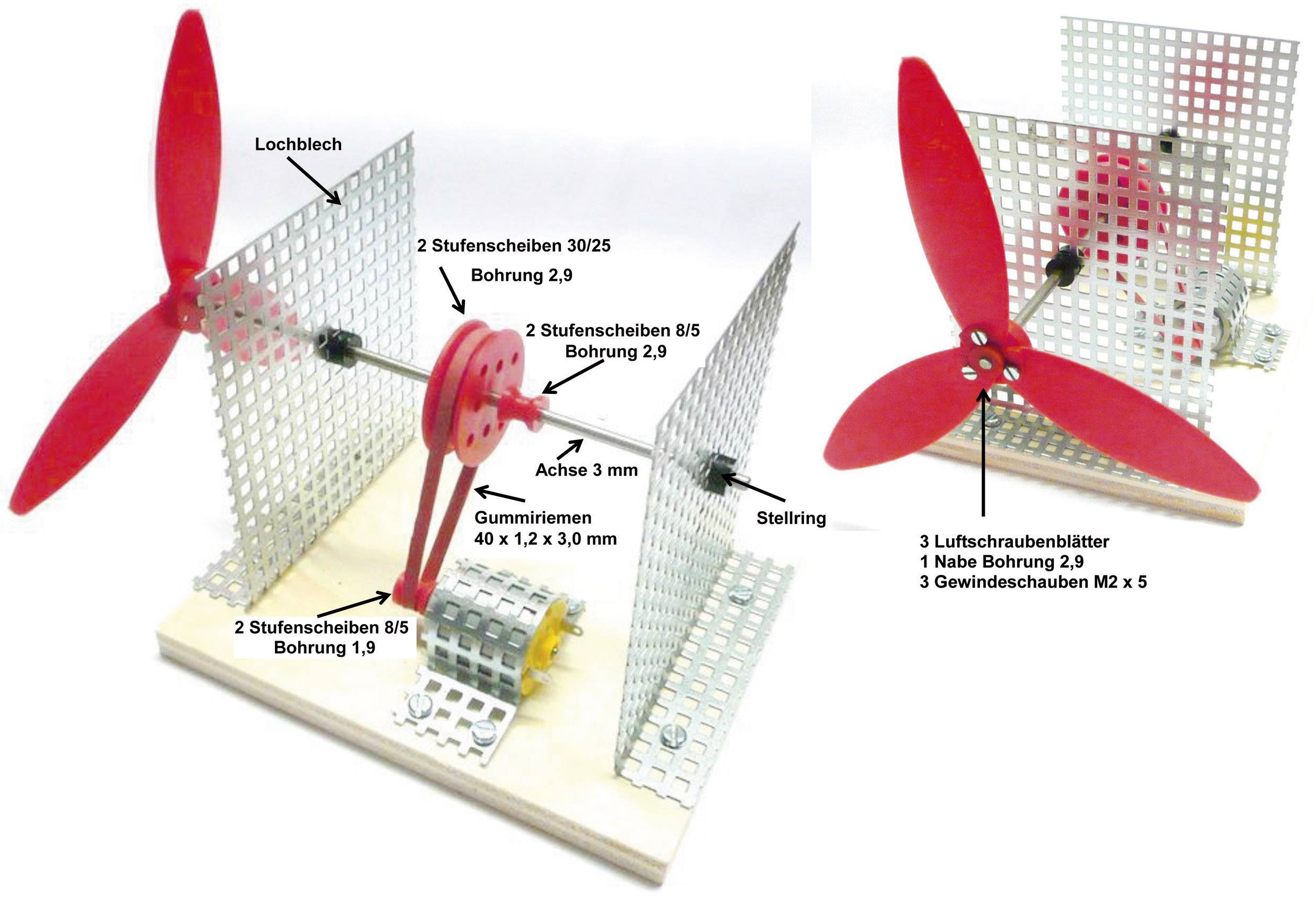 Reely Werklehrmittel Luftschraubenset