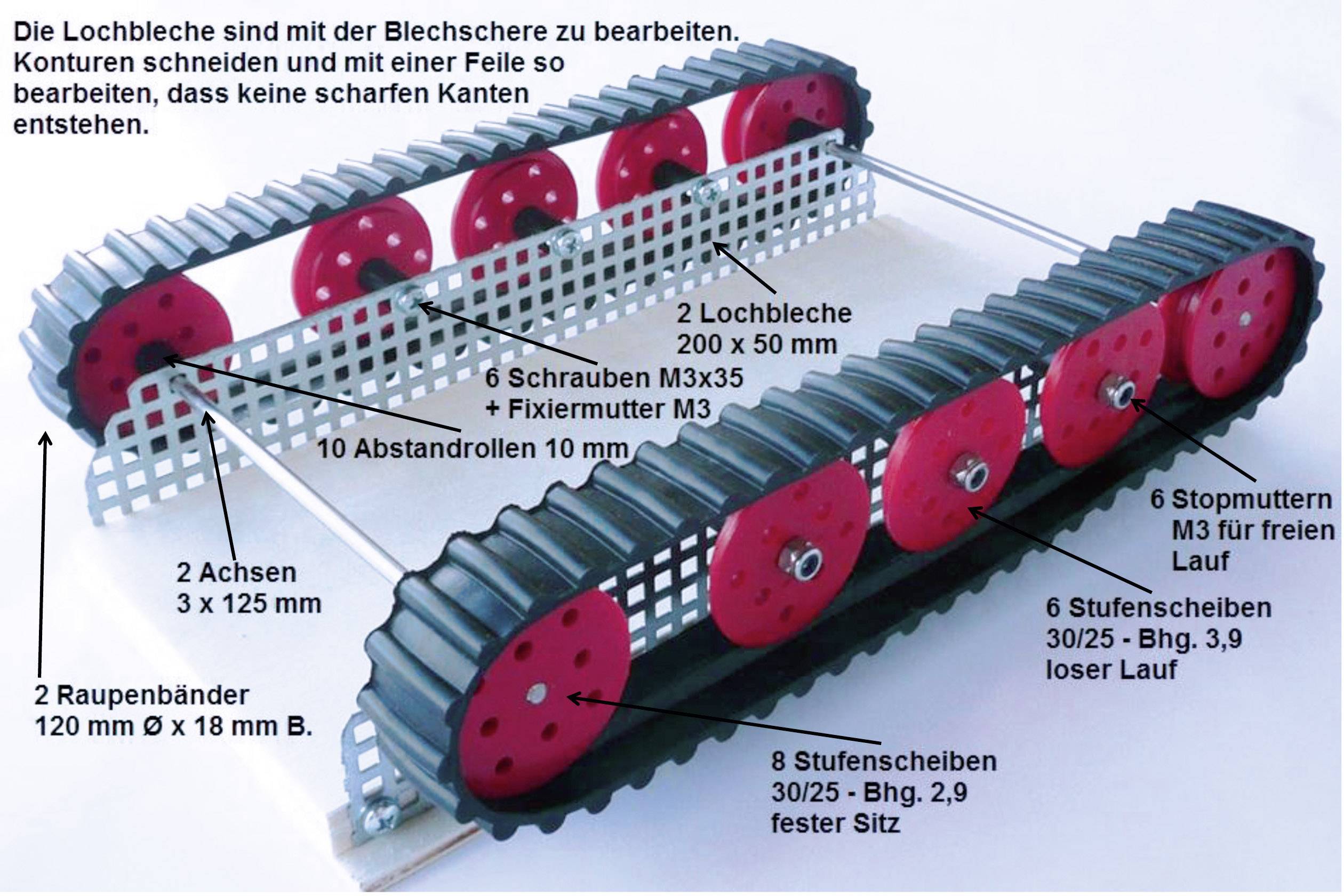 Reely Werklehrmittel Raupenfahrzeug-Bausatz
