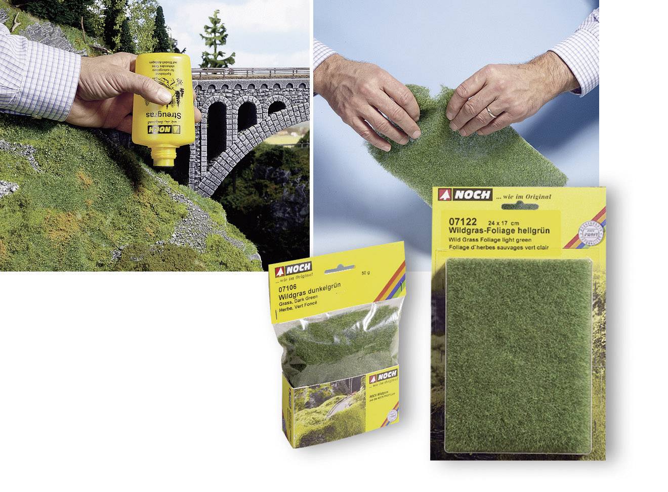 NOCH 07102 Wildgras Hellgrün