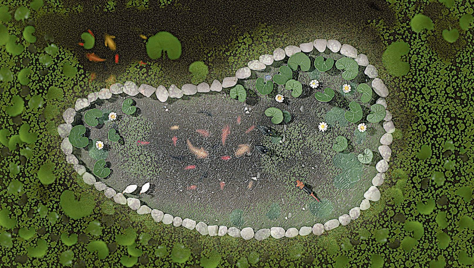 Busch 1210 Gartenteich-Set 1 Set