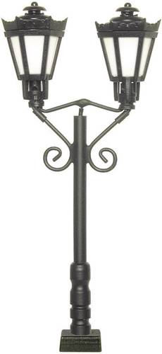 H0 Parklaterne doppelt Fertigmodell 1St.