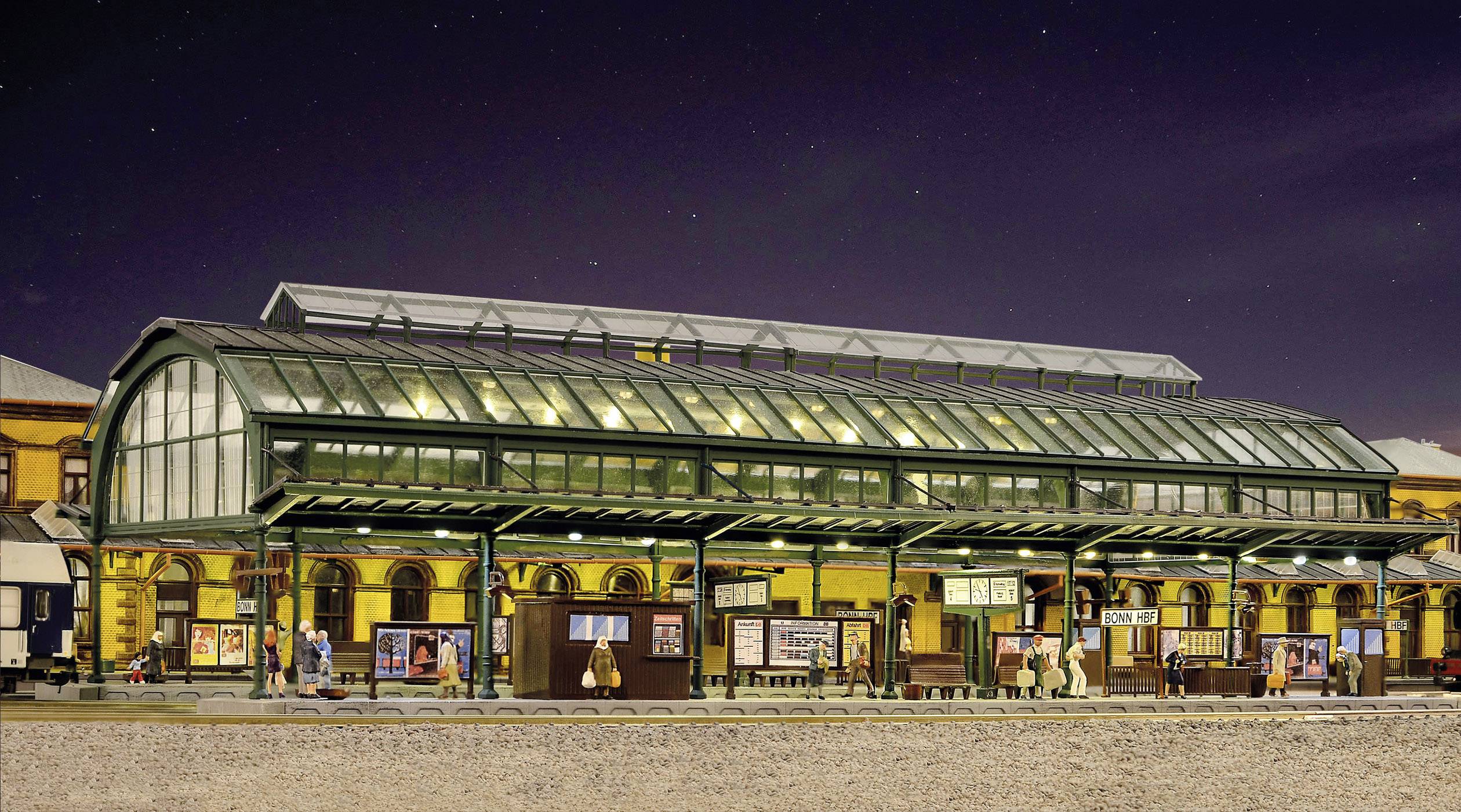 Kibri 39565 H0 Bahnsteighalle Bonn