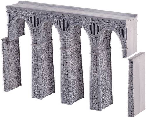 NOCH 34860 N Bruchstein-Viadukt 1gleisig (L x B x H) 198 x 26 x 136 mm