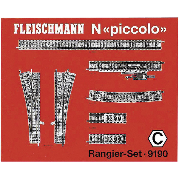 Fleischmann 9190 N piccolo (mit Bettung) Ergänzungs-Set 1 Set