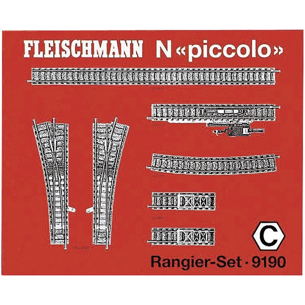 Fleischmann 9190 N piccolo (mit Bettung) Ergänzungs-Set 1 Set Fleischmann 9190 N piccolo (mit Bettung) Ergänzungs-Set 1 Set