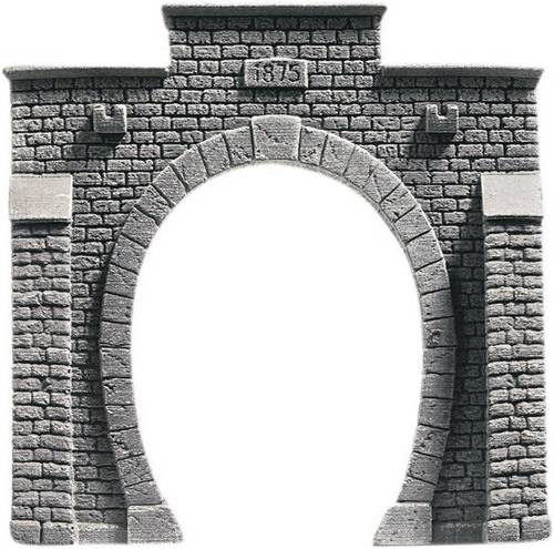 NOCH 34851 PROFI plus N Tunnel-Portal 1gleisig Hartschaum-Fertigmodell, Bemalt