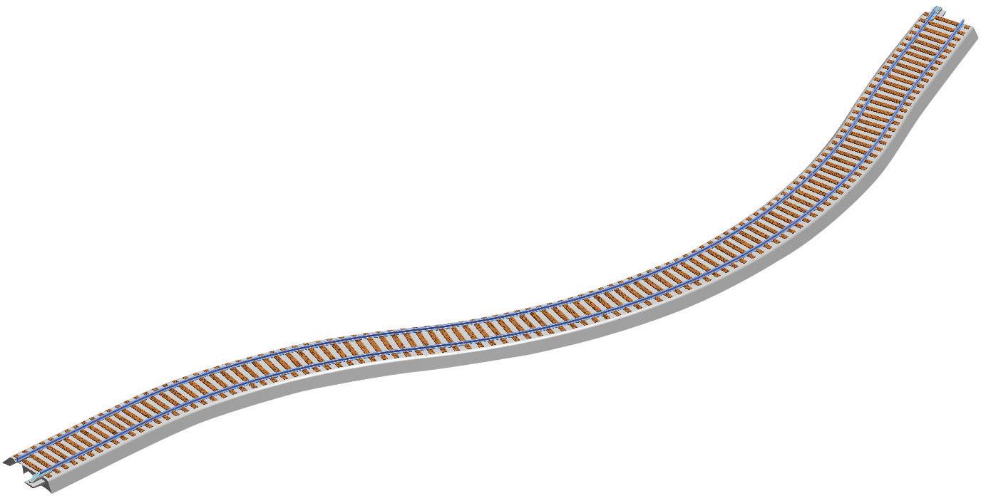 Roco H0 geoLINE (mit Bettung) 61106 Flexgleis 790mm 6St.