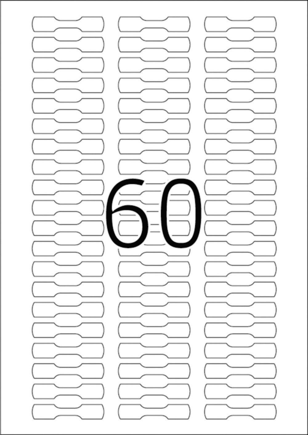 Herma 5116 Ring-Etiketten 49 x 10 mm Papier Weiß 1500 St. Permanent haftend Tintenstrahldrucker, Laserdrucker, Farblaserdrucker, Kopierer