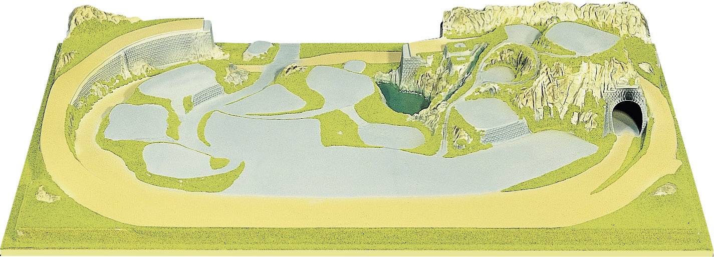 NOCH 0081580 H0, N, TT Fertiggelände zentral Königsfeld H0 Märklin C-Gleis (mit Bettung), H0 Märklin K-Gleis (ohne Bettung), H0