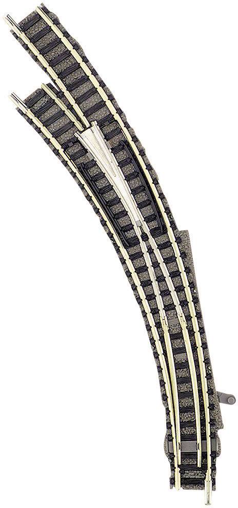 Fleischmann 9168 N piccolo (mit Bettung) Bogenweiche, links 45 ° 356.5 mm, 420 mm 1 St.