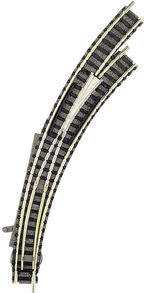 Fleischmann 9169 N piccolo (mit Bettung) Bogenweiche, rechts 45 ° 356.5 mm, 420 mm 1 St.