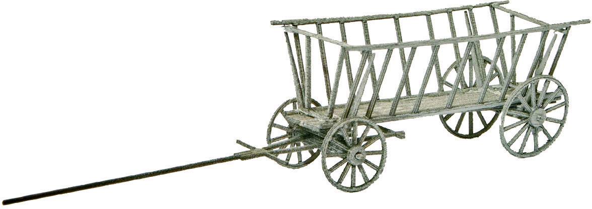 MBZ 80123 H0 Leiterwagen, offen (Echtholz) Lasercutbausatz