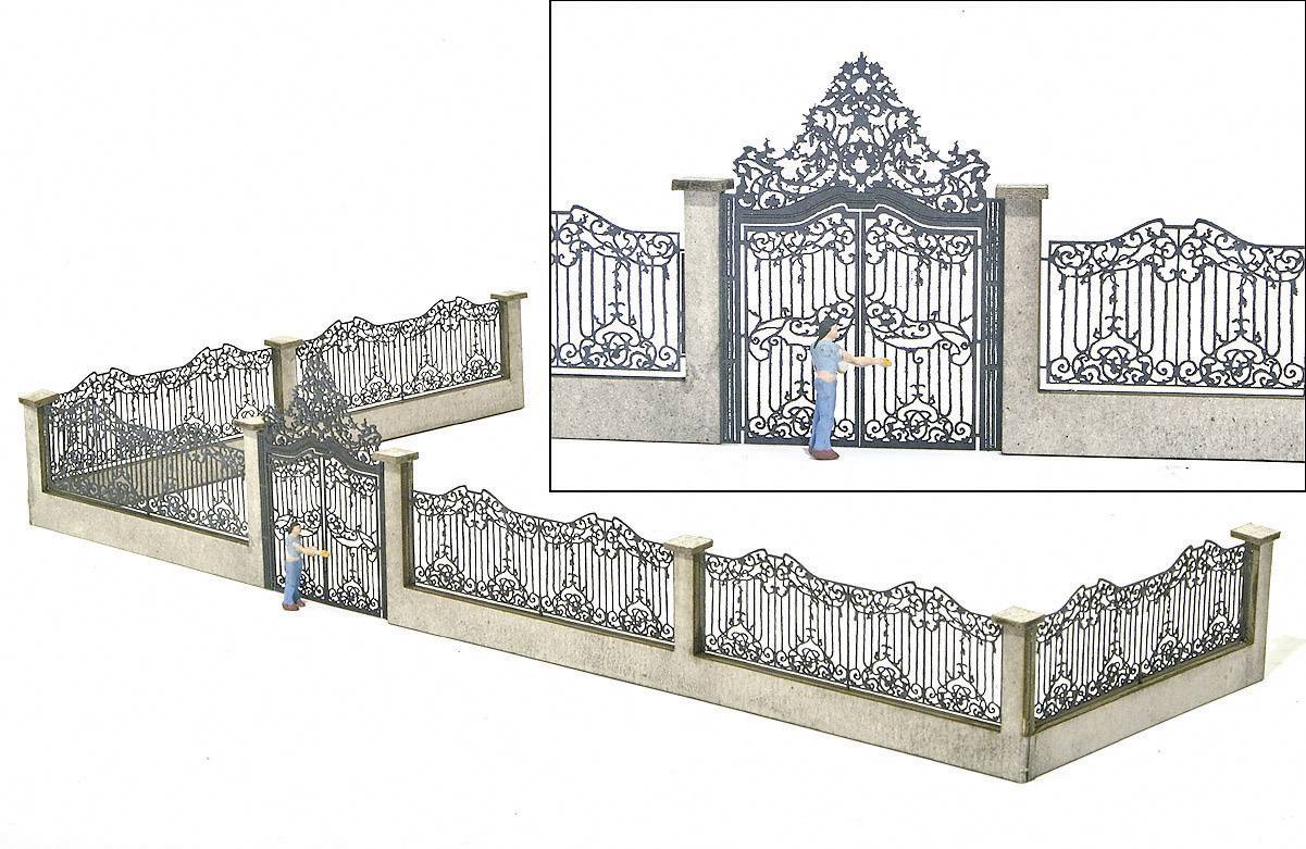 MBZ 80108 H0 Schlosszaun Bausatz