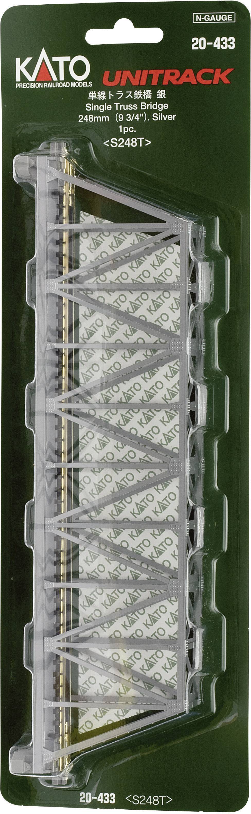 KATO 7077203 N Kastenbrücke 1gleisig Universell (L x B x H) 248 x 35 x 75mm