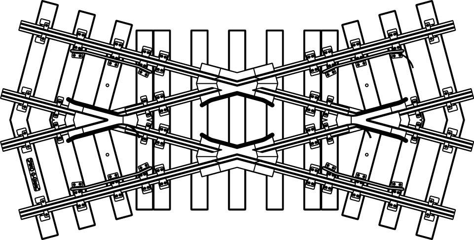 35240G Piko Gleis Kreuzung 320mm 30° 1St.