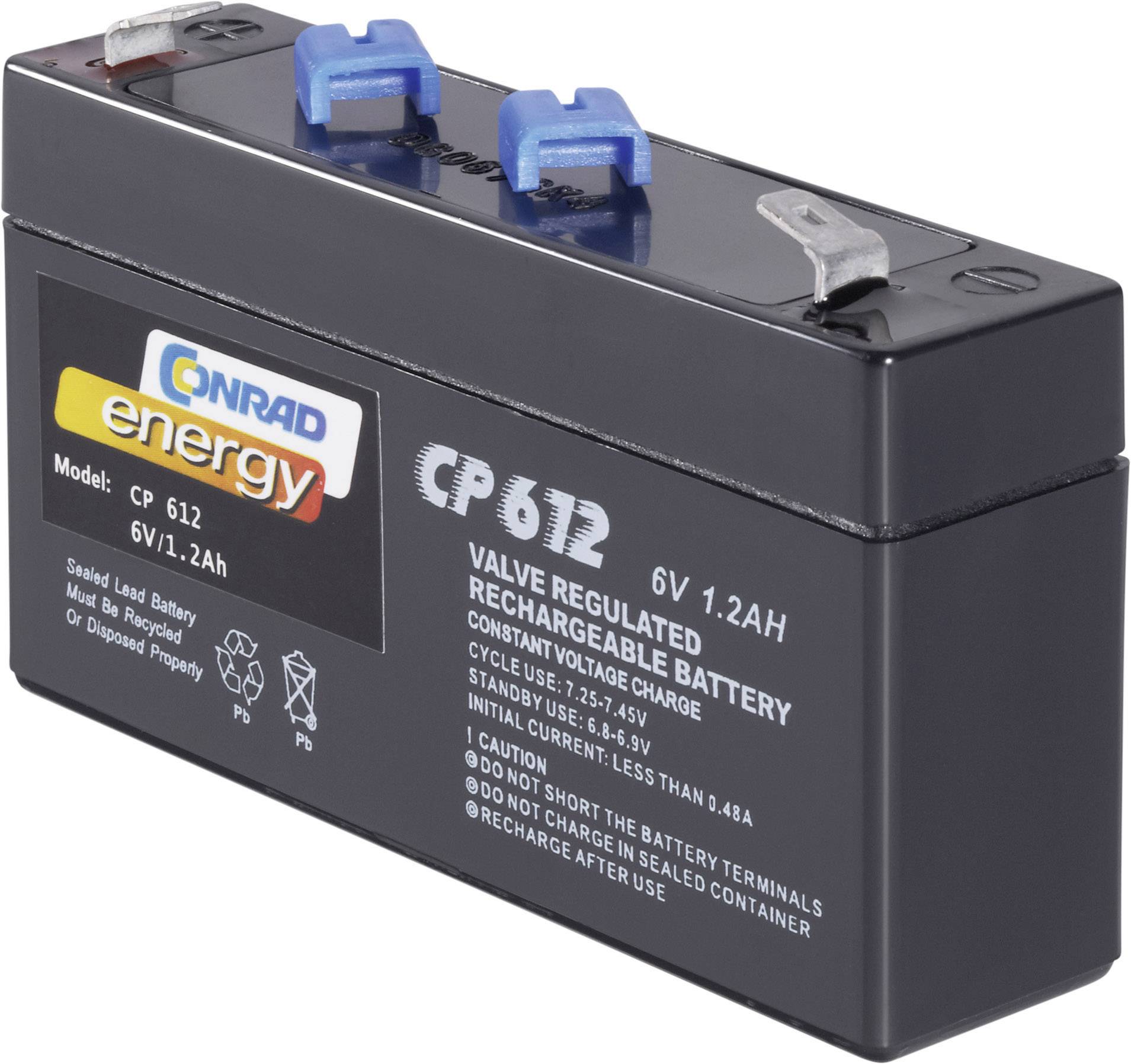 CE6V/1,2Ah 250091 Bleiakku 6 V 1.2 Ah Blei-Vlies (AGM) (B x H x T) 97 x 51 x 25 mm Fl