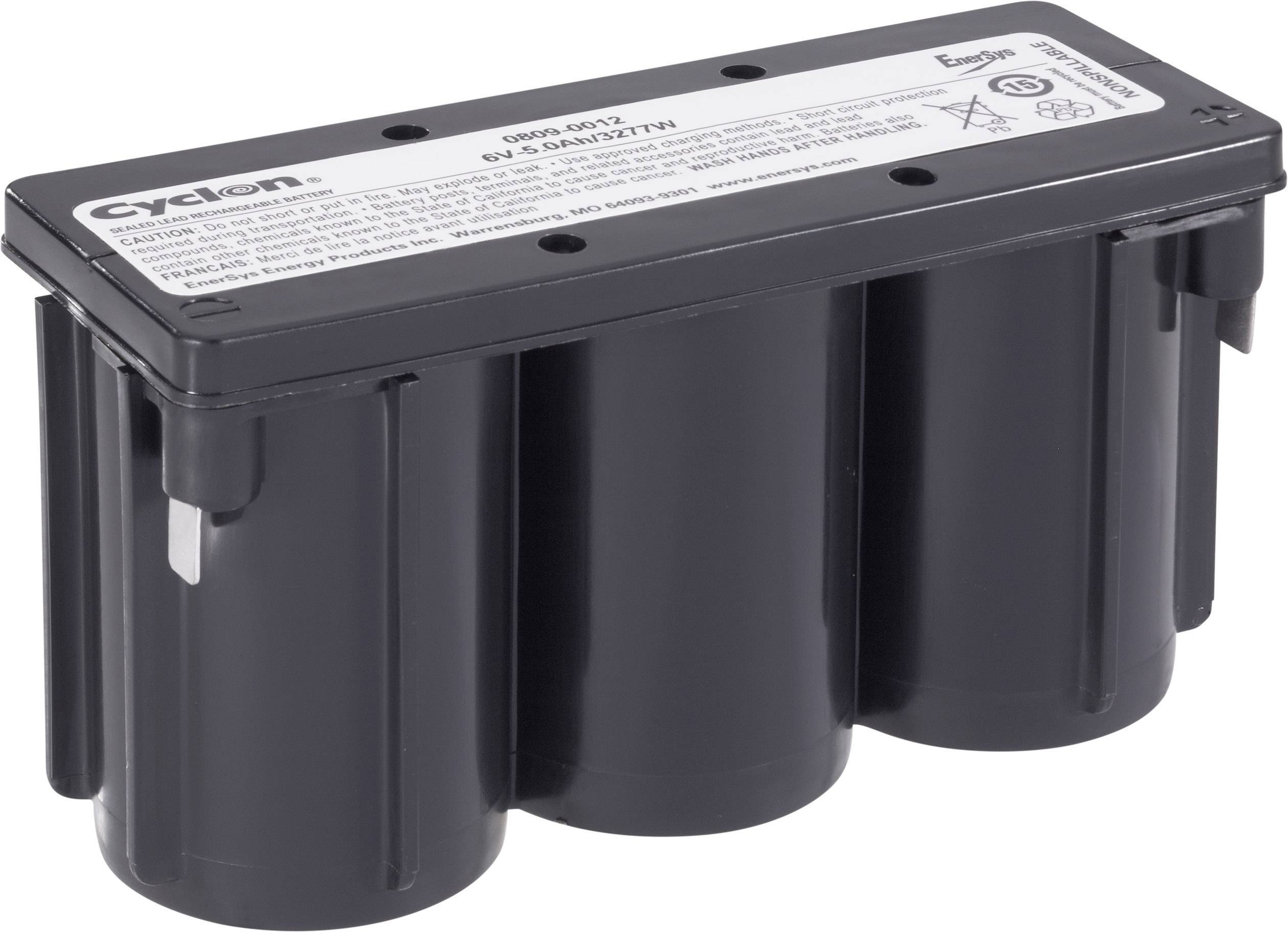 EnerSys Hawker Cyclon X 0809-0012 Bleiakku 6 V 5 Ah Blei-Vlies (AGM) (B x H x T) 139 x 77 x 54 mm F