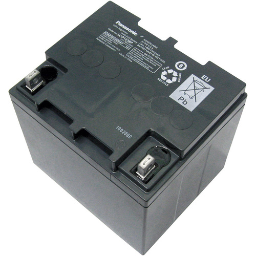 Batterie au plomb 12 V 38 Ah Panasonic Longlife plomb (AGM) (l x H x P) 197 x 175 x 165 mm raccord à vis M5 certification VdS