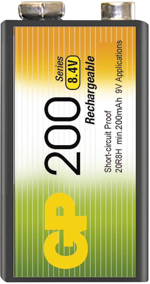 GP Batteries 6LR61 9 V Block-Akku NiMH 200 mAh 8.4 V 1 St.