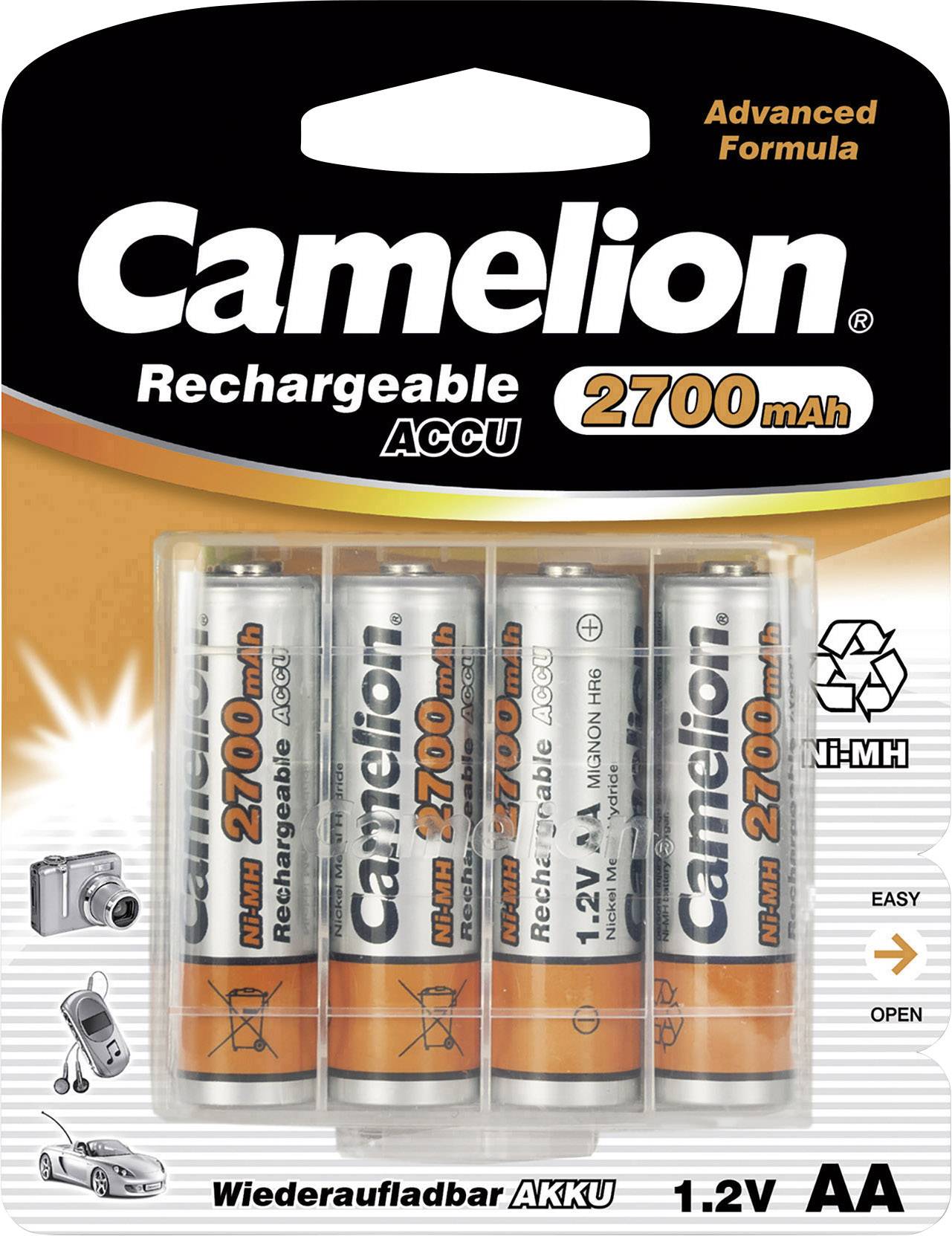 Camelion HR06 Mignon (AA)-Akku NiMH 2500 mAh 1.2 V 4 St.