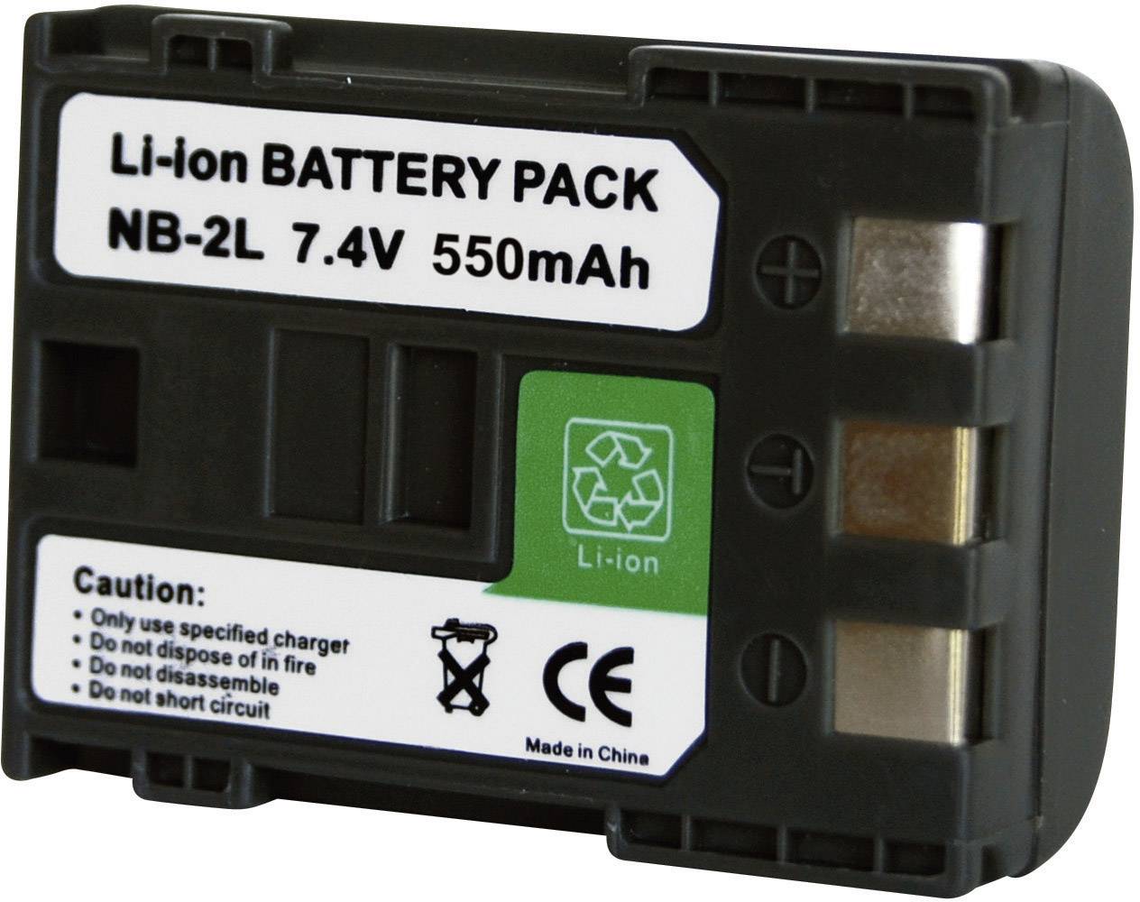 250563 Kamera-Akku ersetzt Original-Akku (Kamera) NB-2L, NB-2LH 7.2V 550 mAh
