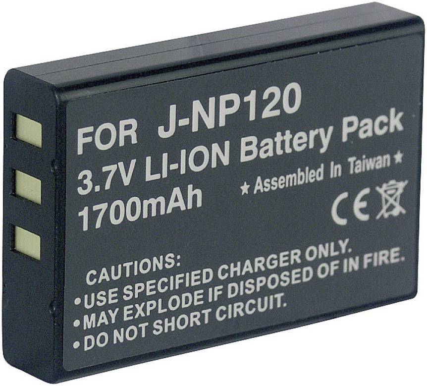 Conrad energy 250676 Kamera-Akku ersetzt Original-Akku (Kamera) NP-120, D-L17, DB-43 3.7 V 1700 mAh