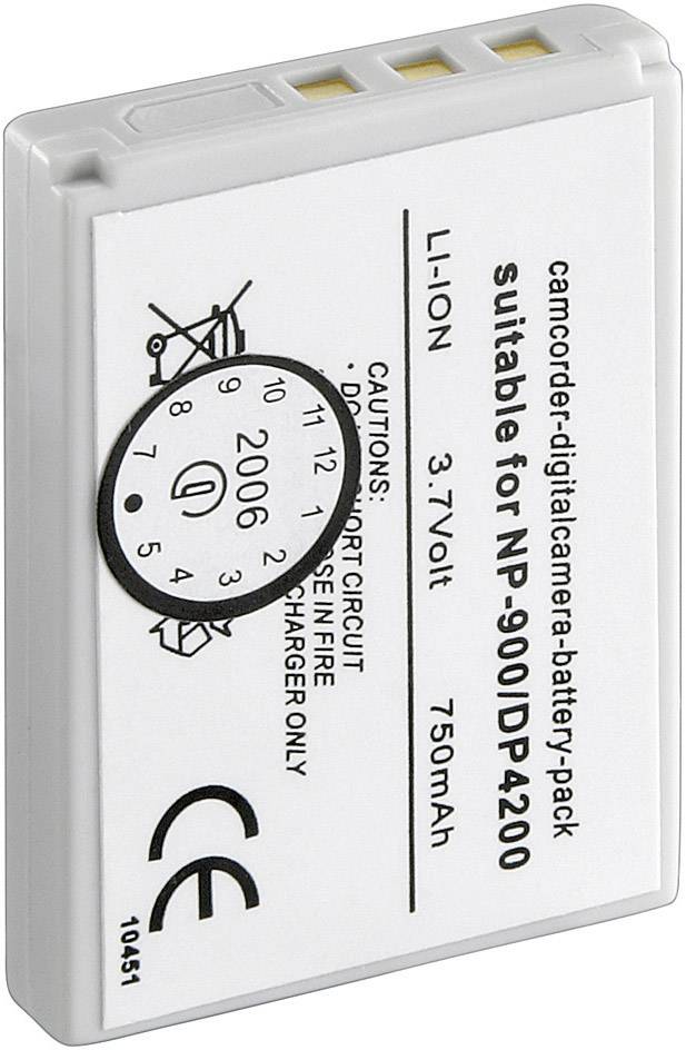 250680 Kamera-Akku ersetzt Original-Akku (Kamera) NP-900 3.7V 600 mAh